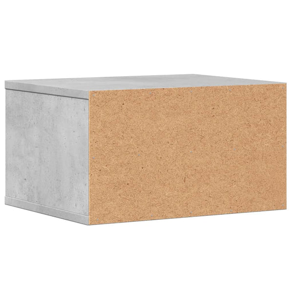 Tulostinteline betoninharmaa 40x32x22,5 cm tekninen puu