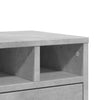 Tulostinteline betoninharmaa 40x32x22,5 cm tekninen puu