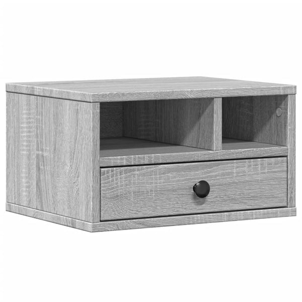 Tulostinteline harmaa Sonoma 40x32x22,5 cm tekninen puu