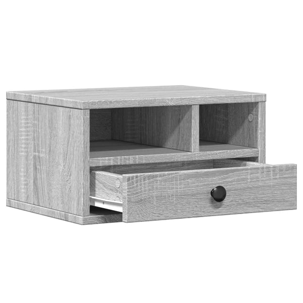 Tulostinteline harmaa Sonoma 40x32x22,5 cm tekninen puu