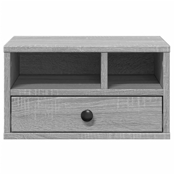 Tulostinteline harmaa Sonoma 40x32x22,5 cm tekninen puu