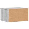 Tulostinteline harmaa Sonoma 40x32x22,5 cm tekninen puu