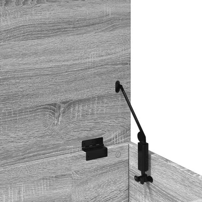 Harmaa säilytyslaatikko Cimbru 100x42x46cm (puinen)