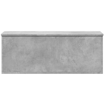 Säilytyslaatikko betoninharmaa 90x35x35 cm tekninen puu