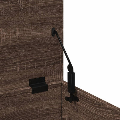 Säilytyslaatikko ruskea tammi 90x35x35 cm tekninen puu