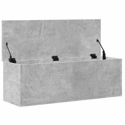 Betoninharmaa säilytyslaatikko Cimbru 102x35x35cm (puinen)