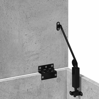 Betoninharmaa säilytyslaatikko Cimbru 102x35x35cm (puinen)