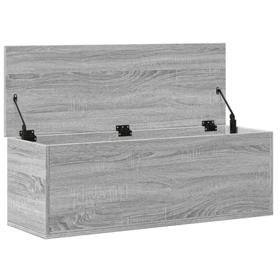 Säilytyslaatikko harmaa Sonoma 102x35x35 cm tekninen puu