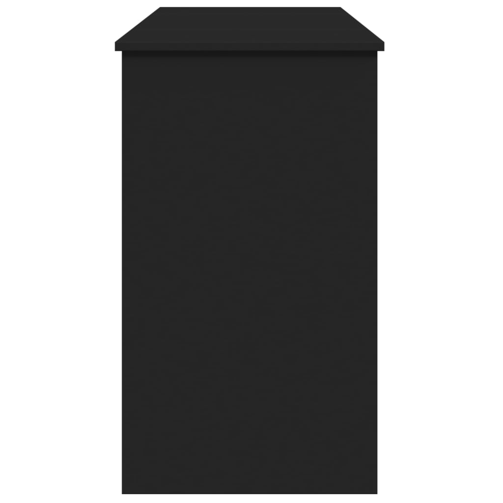Musta peilipöytä Abigaiela 100x45x76cm