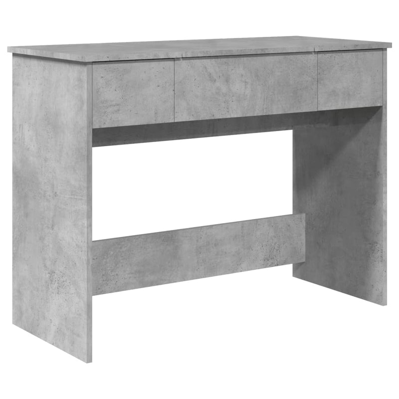 Betoninharmaa peilipöytä Abigaiela 100x45x76cm