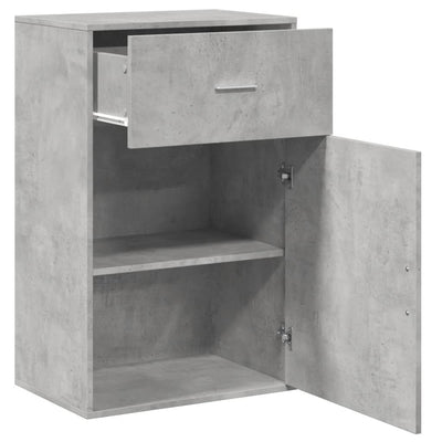 Säilytyskaappi betoninharmaa 56,5x39x90 cm lastulevy