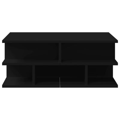 Sohvapöytä musta 70x70x29 cm tekninen puu