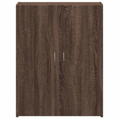 Arkistokaappi ruskea tammi 60x32x77,5 cm tekninen puu