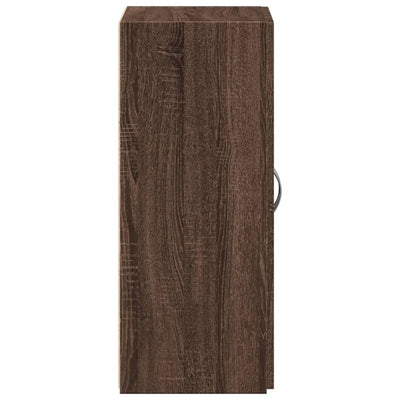 Arkistokaappi ruskea tammi 60x32x77,5 cm tekninen puu