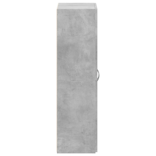 Arkistokaappi betoninharmaa 60x32x115 cm tekninen puu