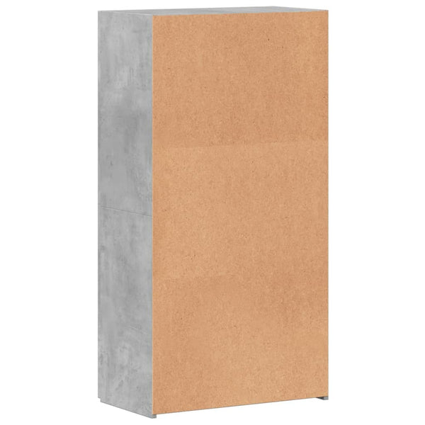 Arkistokaappi betoninharmaa 60x32x115 cm tekninen puu
