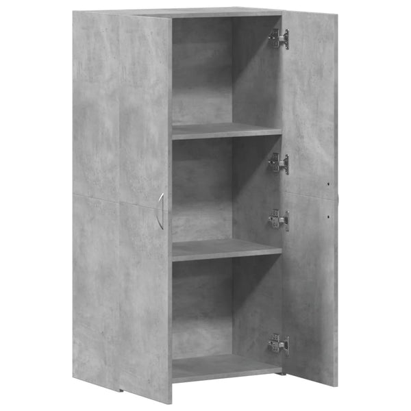 Arkistokaappi betoninharmaa 60x32x115 cm tekninen puu