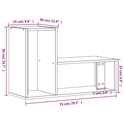 Savutammi tv-tasot Blagu 75x30x50cm (2 kpl, puinen)