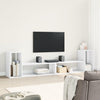 TV-tasot 2 kpl valkoinen 100x30x50 cm lastulevy