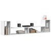 TV-tasot 2 kpl valkoinen 100x30x50 cm lastulevy