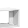 TV-tasot 2 kpl valkoinen 100x30x50 cm lastulevy