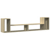 TV-tasot 2 kpl Sonoma-tammi 100x30x50 cm lastulevy