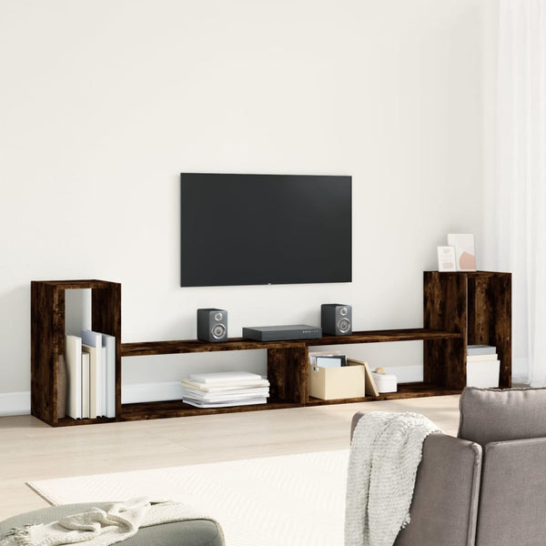 TV-tasot 2 kpl savutammi 100x30x50 cm tekninen puu
