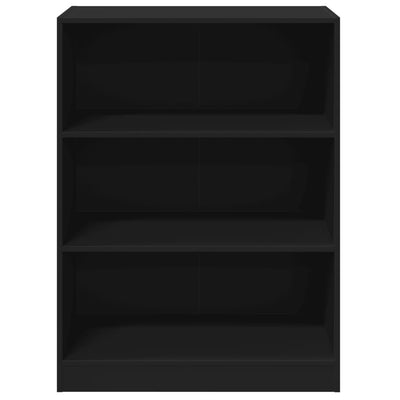 Vaatekaappi musta 77x48x102 cm lastulevy