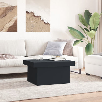 Sohvapöytä musta 80x55x40 cm tekninen puu