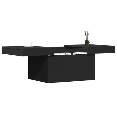 Sohvapöytä musta 80x55x40 cm tekninen puu