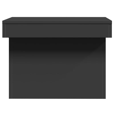 Sohvapöytä musta 80x55x40 cm tekninen puu