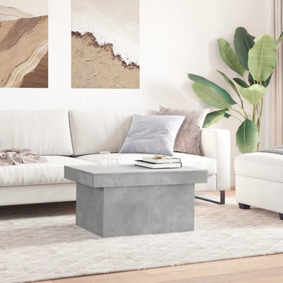 Sohvapöytä betoninharmaa 80x55x40 cm tekninen puu