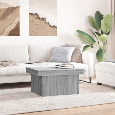 Sohvapöytä harmaa Sonoma 80x55x40 cm tekninen puu