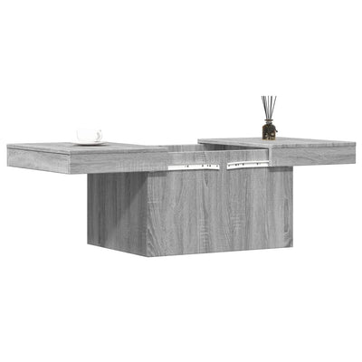 Sohvapöytä harmaa Sonoma 80x55x40 cm tekninen puu