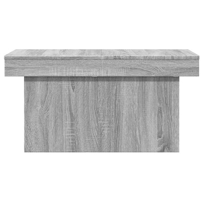 Sohvapöytä harmaa Sonoma 80x55x40 cm tekninen puu
