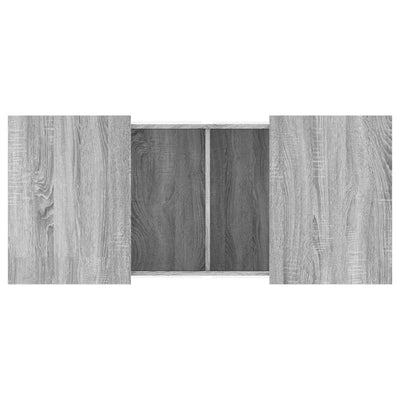 Sohvapöytä harmaa Sonoma 80x55x40 cm tekninen puu