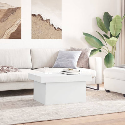 Sohvapöytä valkoinen 100x55x40 cm tekninen puu