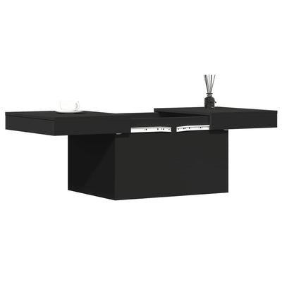 Sohvapöytä musta 100x55x40 cm tekninen puu