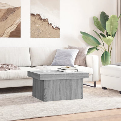 Sohvapöytä harmaa Sonoma 100x55x40 cm tekninen puu