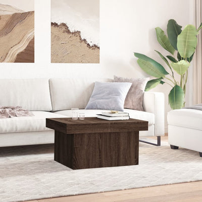 Sohvapöytä ruskea tammi 100x55x40 cm tekninen puu