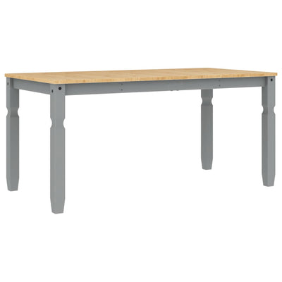 Ruokapöytä Corona harmaa 160x80x75 cm täysi mänty