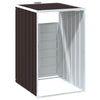 Wheelie Bin Säilytys Single Bin Ruskea 72x81x115 cm Teräs