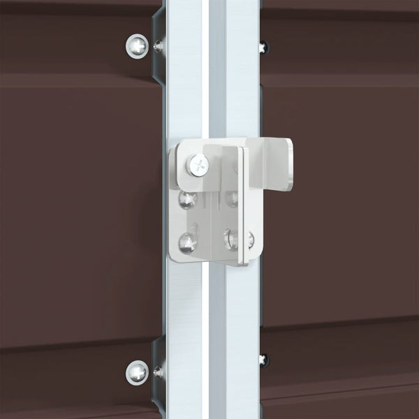 Ruskea wheelie bin säilytys single bin Torres 72x81x115cm (teräs)