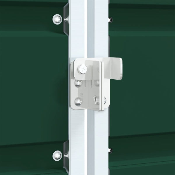 Vihreä wheelie bin säilytys kaksoisastioille Torres 144x81x113cm (teräs)