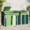 Vihreä wheelie bin säilytys triple bins Torres 216x81x115cm (teräs)