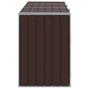 Ruskea wheelie bin säilytys triple bins Torres 216x81x115cm (teräs)