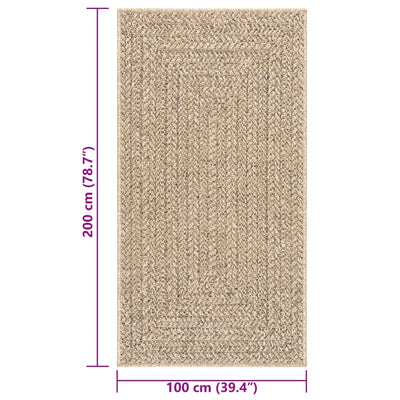 Matto ZIZUR 100x200 cm juuttityyli sisä- ja ulkokäyttöön