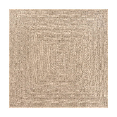 Matto ZIZUR 200x200 cm juuttityyli sisä- ja ulkokäyttöön