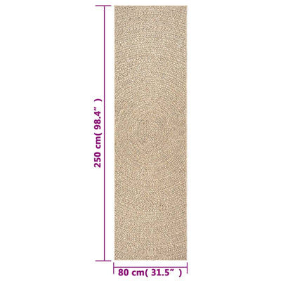 Matto ZIZUR 80x250 cm juuttityyli sisä- ja ulkokäyttöön