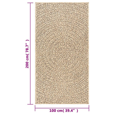 Matto ZIZUR 100x200 cm juuttityyli sisä- ja ulkokäyttöön